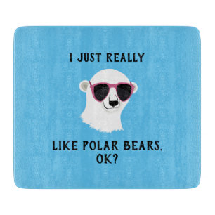 Tabla De Cortar Me Gusta Mucho Los Osos Polares.