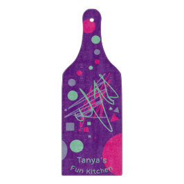 Tabla De Cortar Medley de la cocina divertida de nombre forma Verd