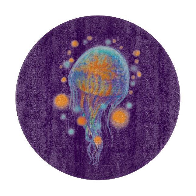 Tabla De Cortar medusa espacial (Anverso)