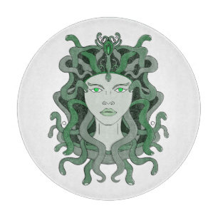Tabla De Cortar Medusa Gorgo Serpiente Gorgona Monstruo Mitología 