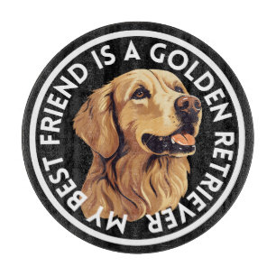 Tabla De Cortar Mejor Amigo Golden Retriever