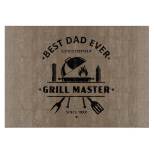 Tabla De Cortar Mejor Papá del Mundo Maestro de la Parrilla Marr