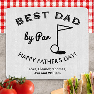 Tabla De Cortar Mejor Papá por Padre Día del Padre Golfista Person