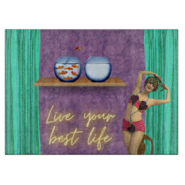 Tabla De Cortar Mejor Vida Funky Vintage Kitsch