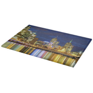 Tabla De Cortar Melbourne, Australia. Las vistas nocturnas del 2