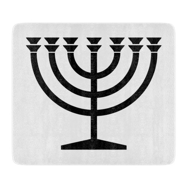 Tabla De Cortar Menorah judía (símbolo del judaísmo) (Anverso)