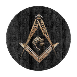 Tabla De Cortar Mentes masónicas (dorado)