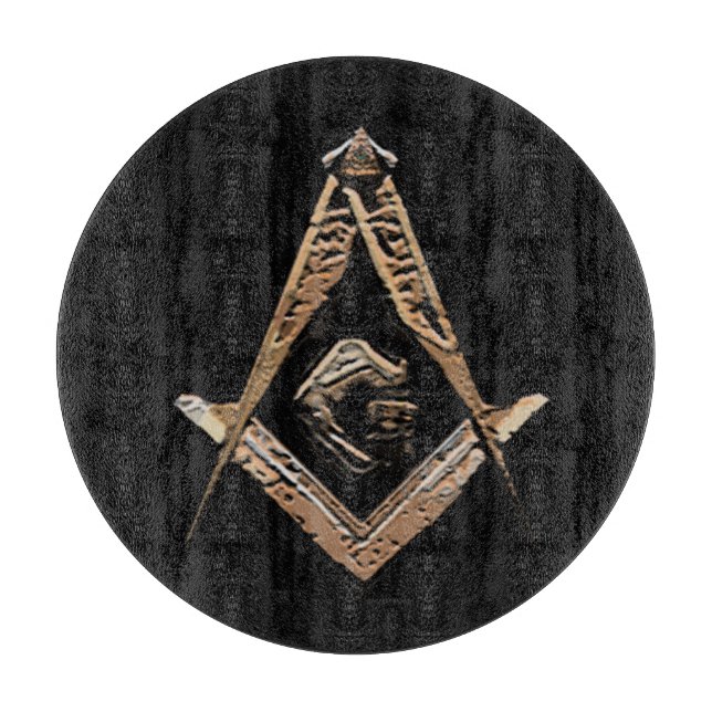 Tabla De Cortar Mentes masónicas (dorado) (Anverso)