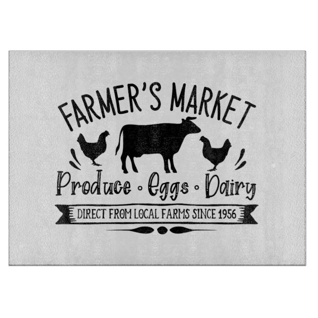 Tabla De Cortar Mercado de los agricultores (Anverso)