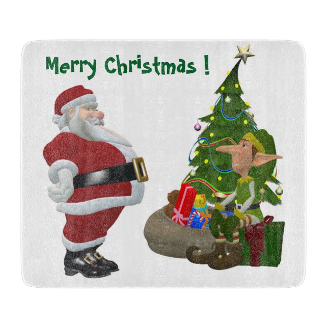 TABLA DE CORTAR MERRY CHRISTMAS (Anverso)