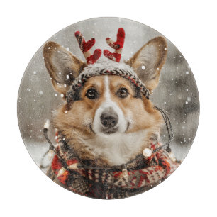 Tabla De Cortar Merry Christmas Pembroke Welsh Corgi Dog