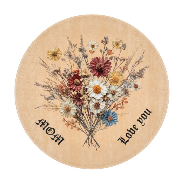 Tabla De Cortar Mesa redonda para mamá (Anverso)