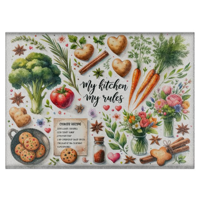 Tabla De Cortar Mi cocina mis reglas (Anverso)