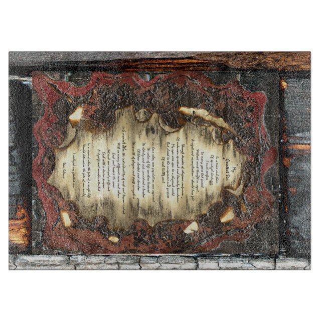 Tabla De Cortar Mi mayor pecado (Anverso)