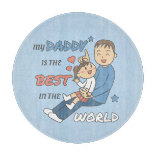 Tabla De Cortar Mi papá es el mejor día de papá rico