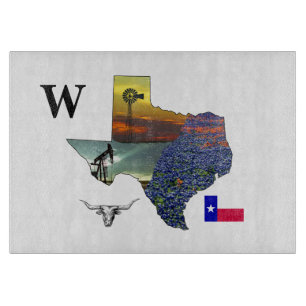 Tabla De Cortar Mi Texas - mapa contorno-toro-derrick-molino de vi