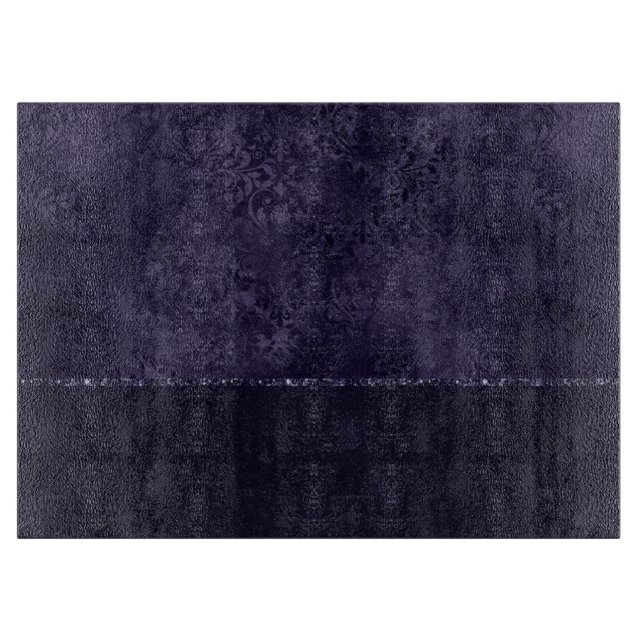 Tabla De Cortar Midnight Indigo Romance | Damasco satinado (Anverso)