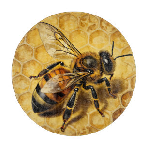 Tabla De Cortar Miel de abeja Panal Dorado Naturaleza
