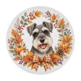 Tabla De Cortar Miniature Schnauzer Otoño