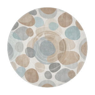 Tabla De Cortar Mínimo gris azul beige suave superpuesto