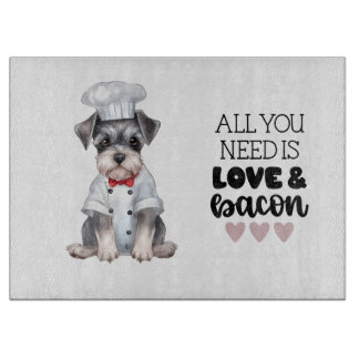 Tabla De Cortar Ministra Schnauzer Chef Love & Bacon