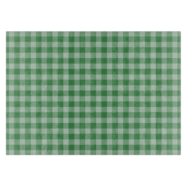 Tabla De Cortar Mint Gingham Stripes (Anverso)