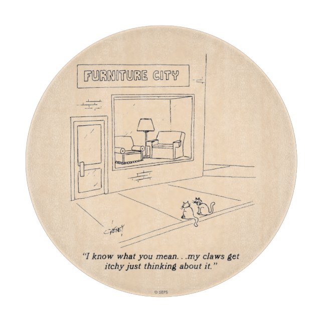 Tabla De Cortar Mobiliario en capas de gatos (Anverso)