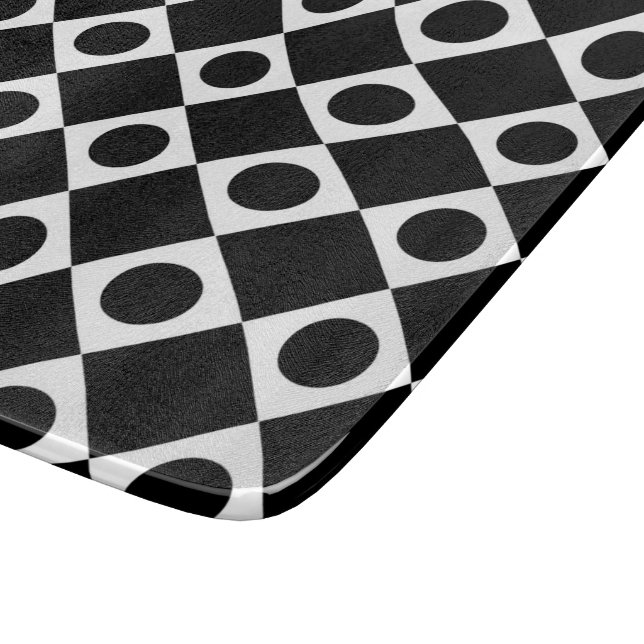 Tabla De Cortar Mod Retro 60's Black (Borde)