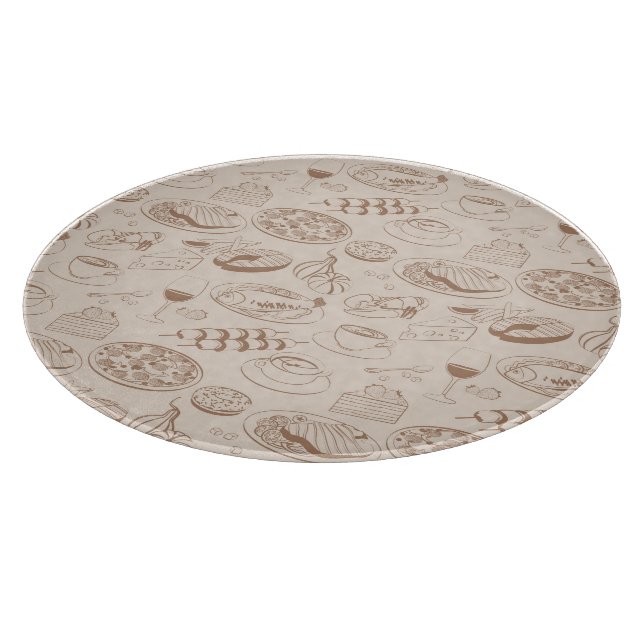 Tabla De Cortar Modelo 3 de la comida (Borde)