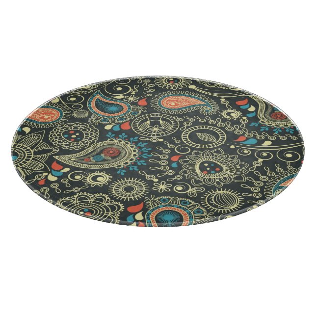 Tabla De Cortar Modelo 3 de Paisley (Borde)