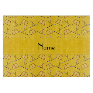 Tabla De Cortar Modelo amarillo conocido personalizado del hockey