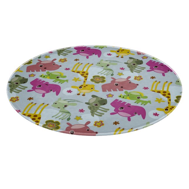 Tabla De Cortar modelo animal del safari (Borde)