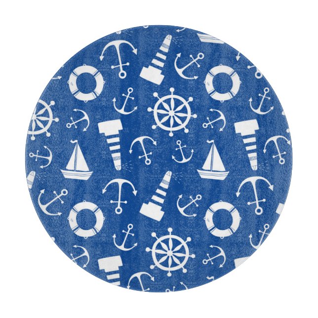 Tabla De Cortar Modelo azul del mar (Anverso)