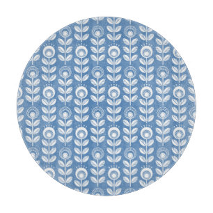 Tabla De Cortar Modelo azul escandinavo retro