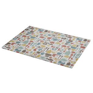 Tabla De Cortar Modelo con cocinar iconos
