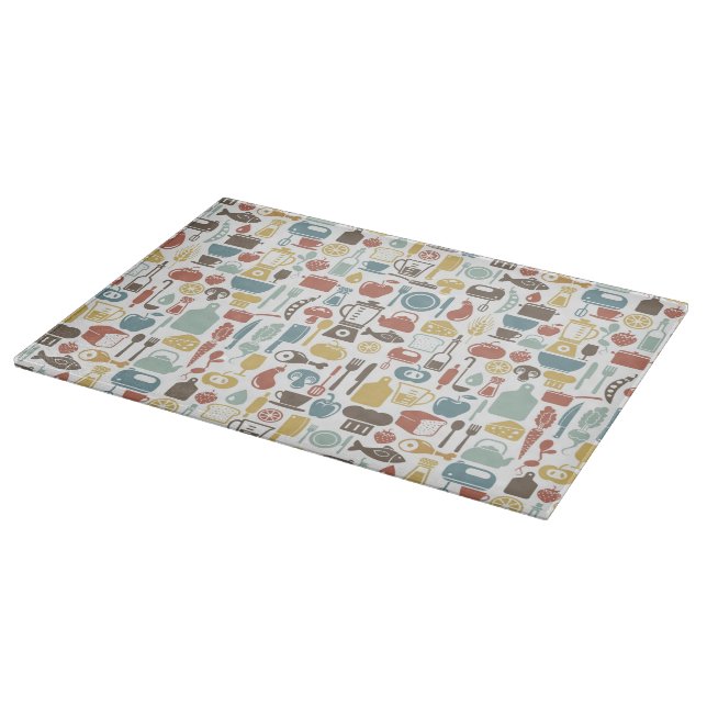 Tabla De Cortar Modelo con cocinar iconos (Borde)