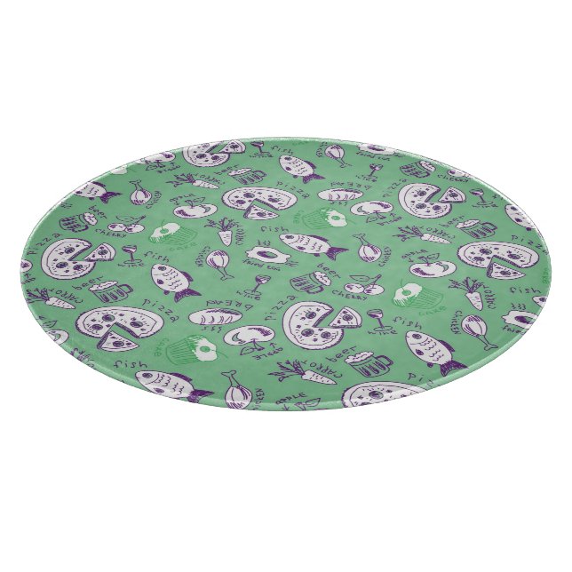 Tabla De Cortar Modelo con la comida (Borde)