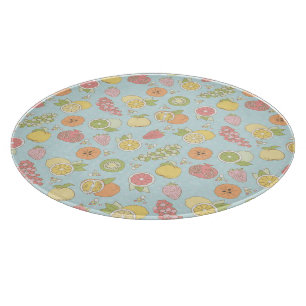 Tabla De Cortar Modelo con las frutas y las bayas
