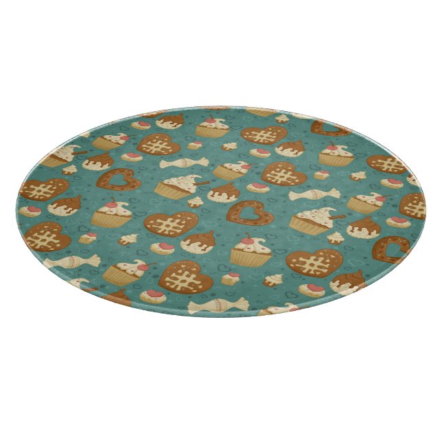 Tabla De Cortar Modelo con las magdalenas y los caramelos (Borde)