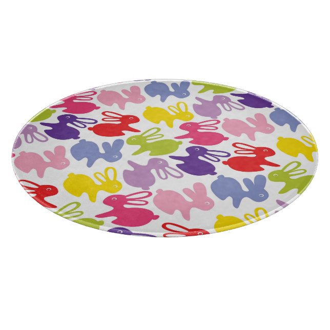 Tabla De Cortar modelo con los conejos de Pascua (Borde)