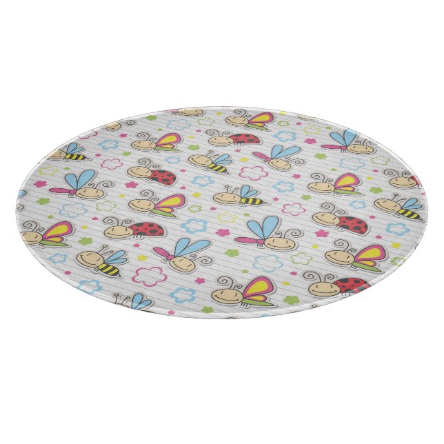 Tabla De Cortar modelo con los insectos (Borde)