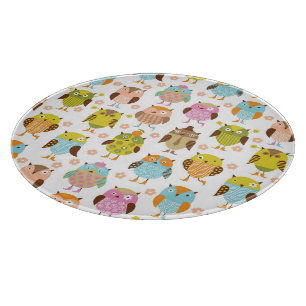 Tabla De Cortar modelo con los pájaros