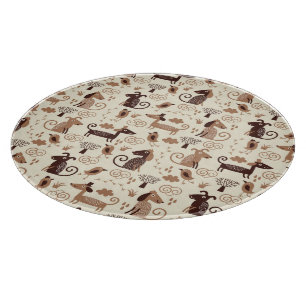 Tabla De Cortar modelo con los perros lindos