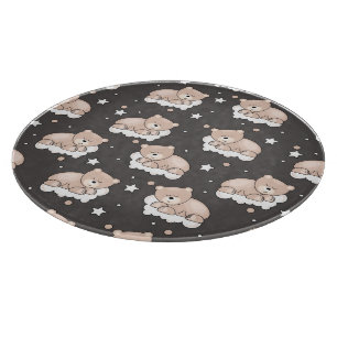 Tabla De Cortar modelo con pequeño dormir del oso