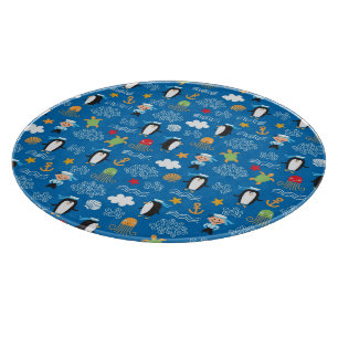 Tabla De Cortar modelo con tema del mar