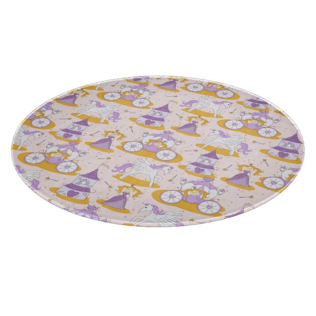 Tabla De Cortar modelo con una princesa (Borde)