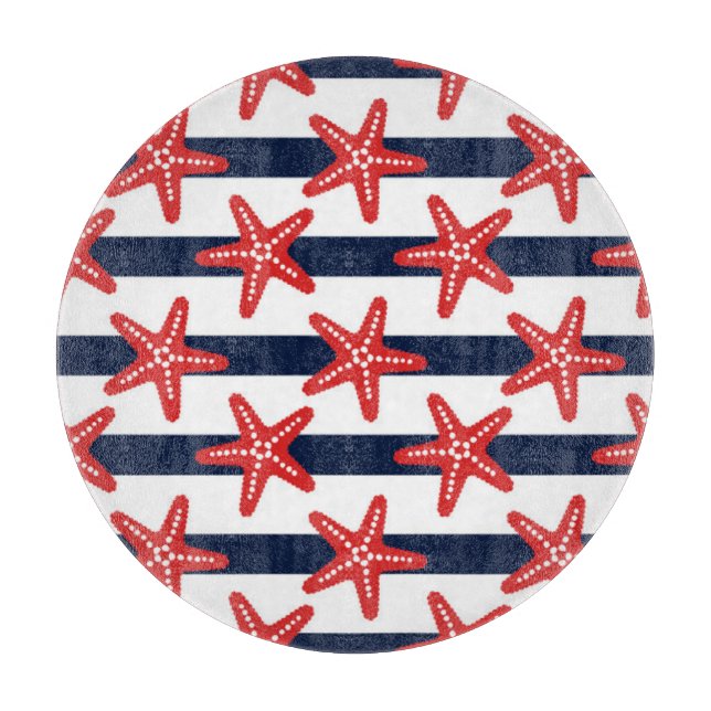 Tabla De Cortar Modelo de barras y estrellas (Anverso)