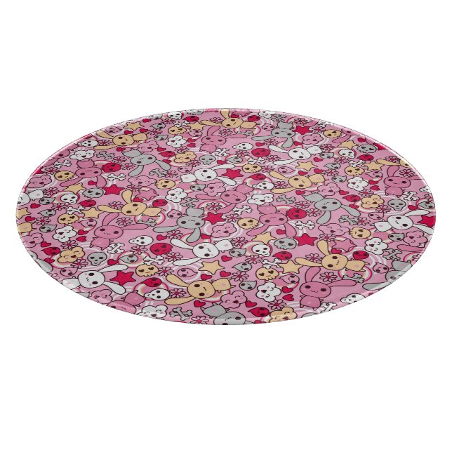 Tabla De Cortar Modelo de Kawaii (Borde)