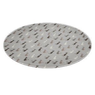 Tabla De Cortar Modelo de los gatos
