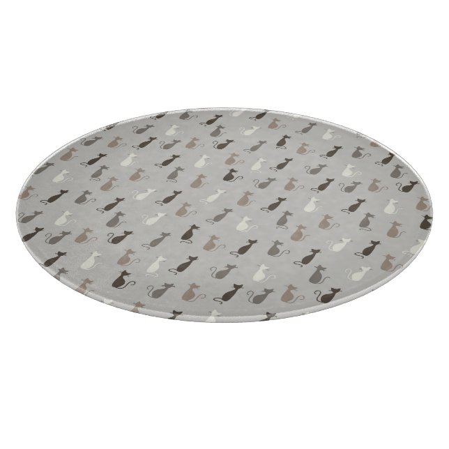 Tabla De Cortar Modelo de los gatos (Borde)